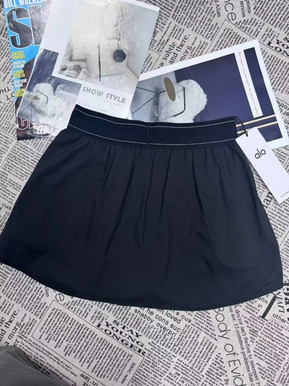 💛ALO Yoga Match Point Skirt NWT | Black Tennis Skort🌻 | Athleisure